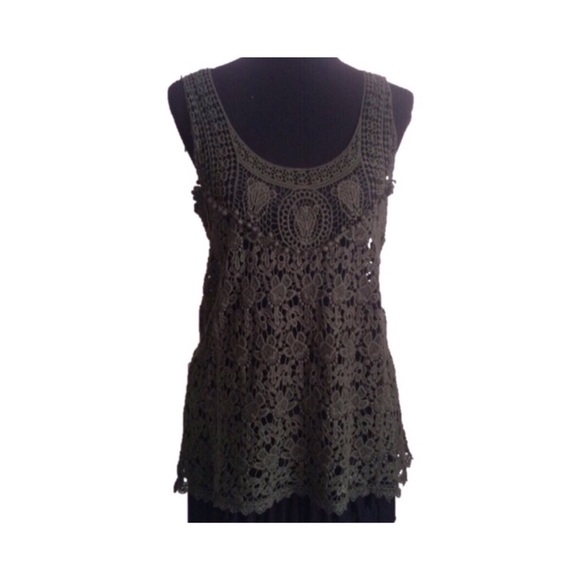 Urban Outfitters Tops - !!!SOLD!!!Beautiful Handcrafted Crochet Tunic